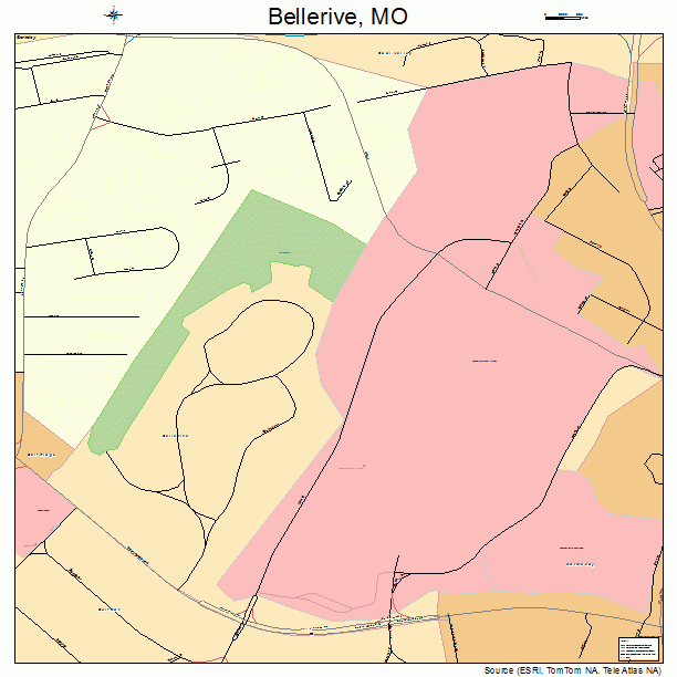 Bellerive, MO street map