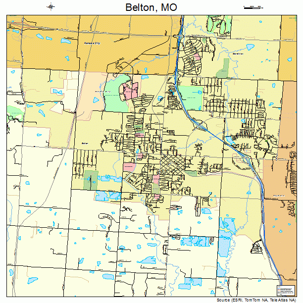 Belton, MO street map