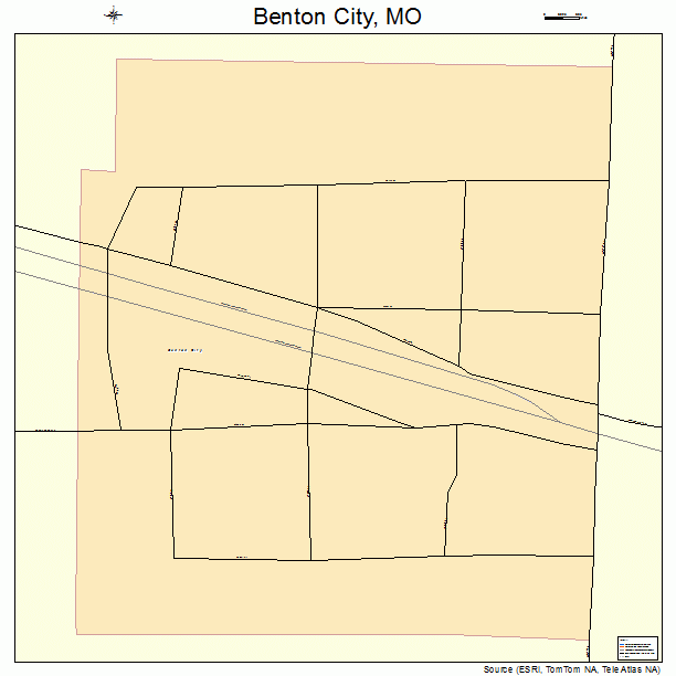 Benton City, MO street map