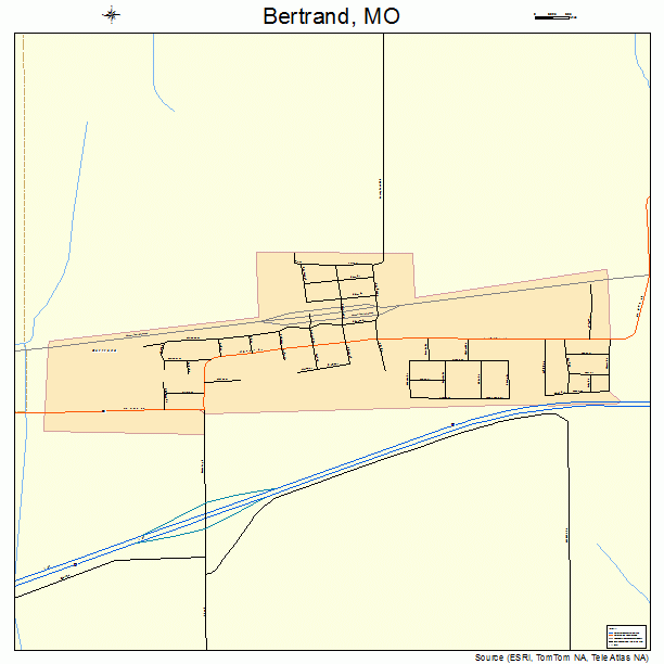 Bertrand, MO street map