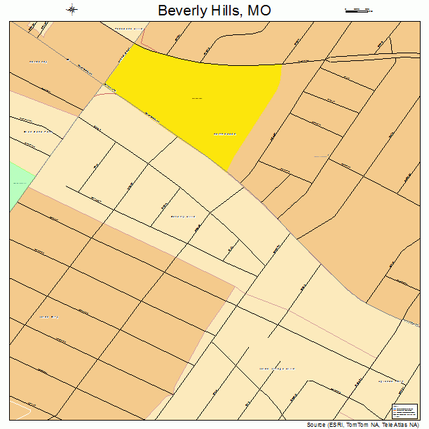 Beverly Hills, MO street map