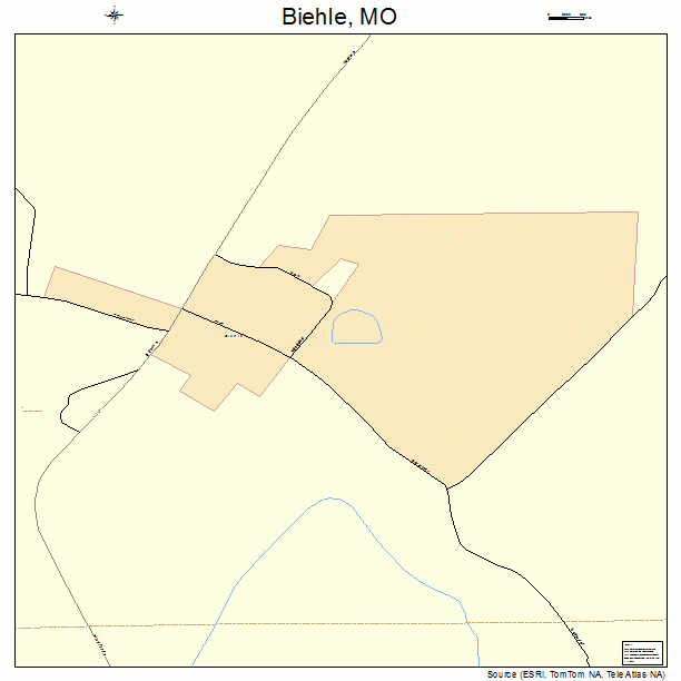 Biehle, MO street map