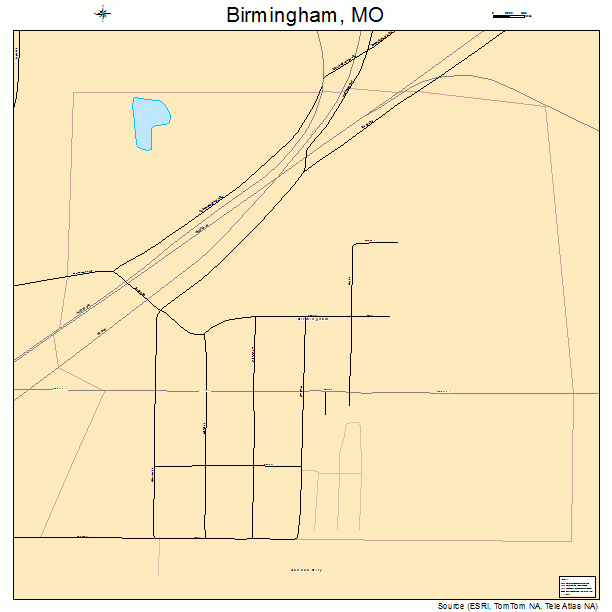 Birmingham, MO street map