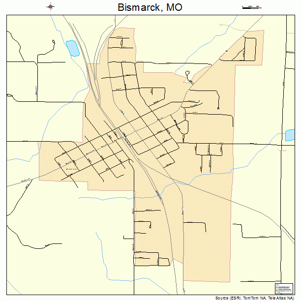 Bismarck, MO street map