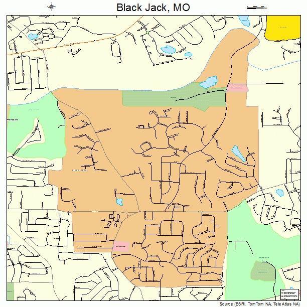 Black Jack, MO street map