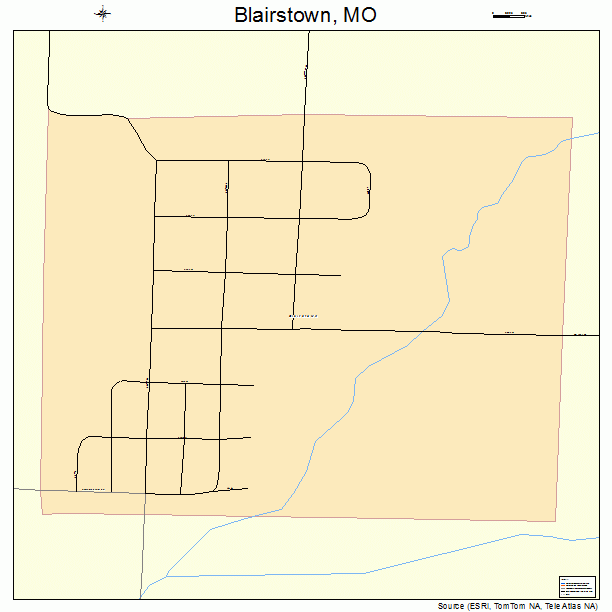 Blairstown, MO street map