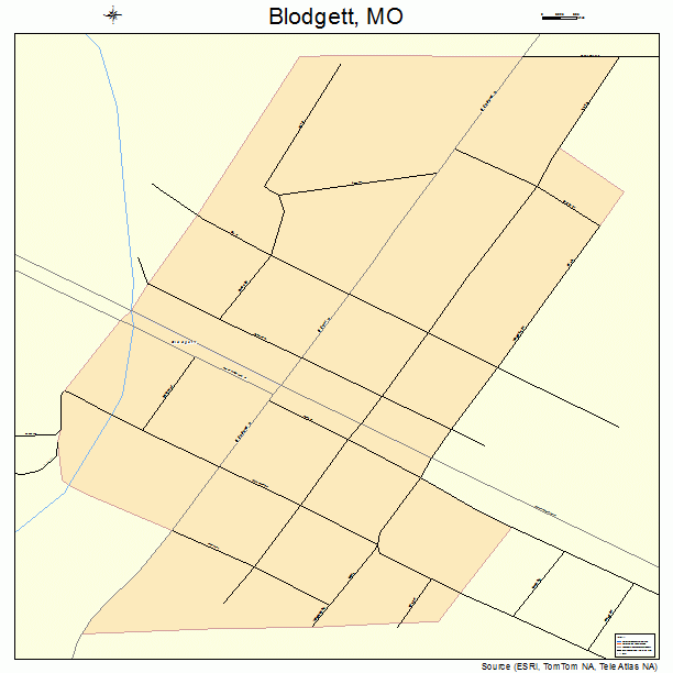 Blodgett, MO street map