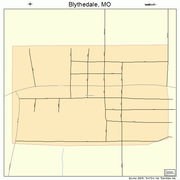 Blythedale, MO street map