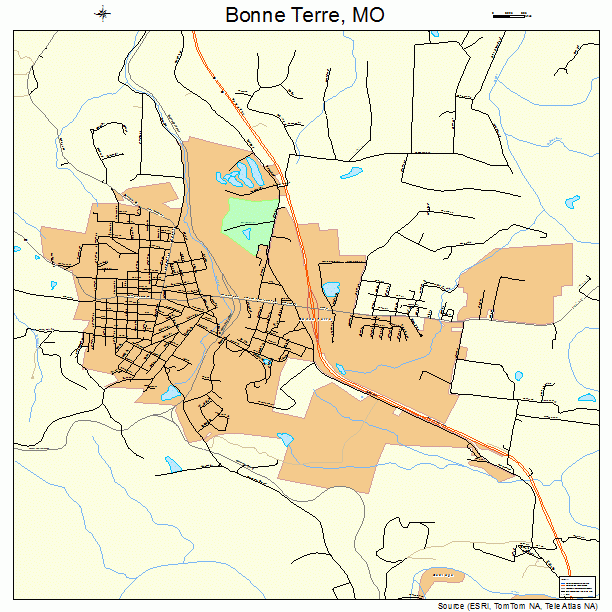 Bonne Terre, MO street map