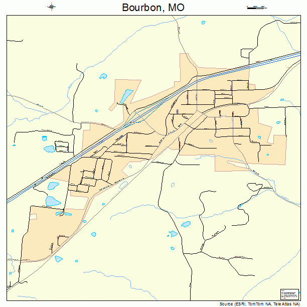 Bourbon, MO street map