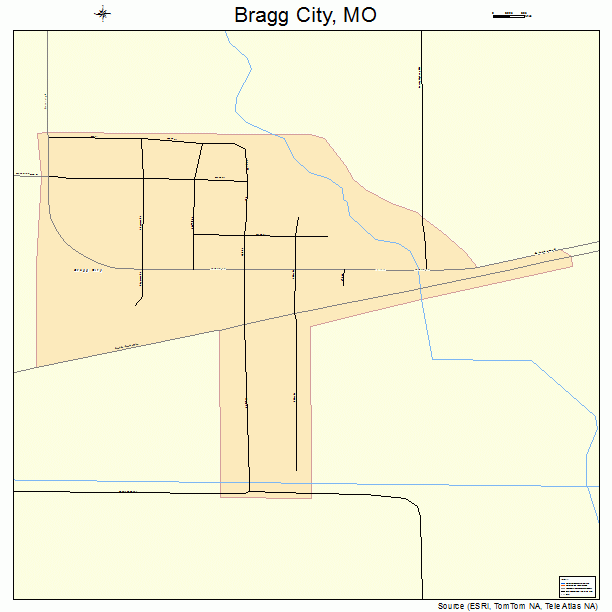 Bragg City, MO street map