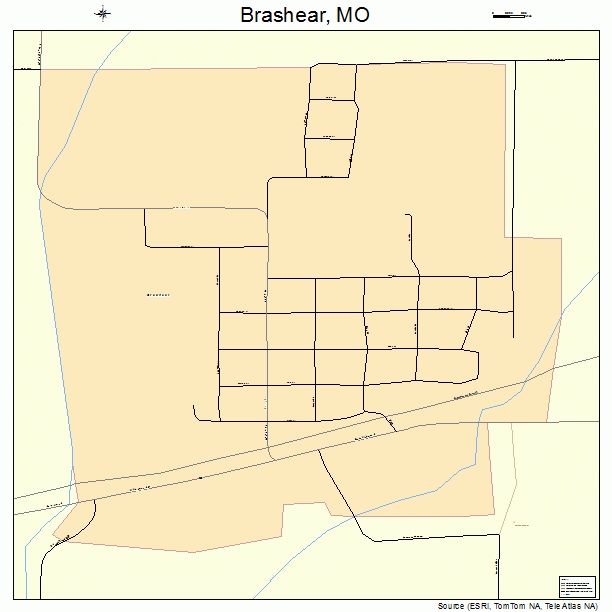Brashear, MO street map