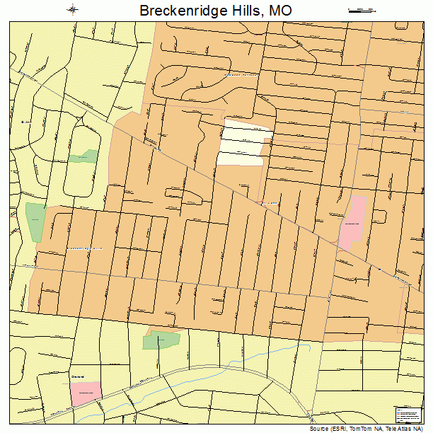 Breckenridge Hills, MO street map
