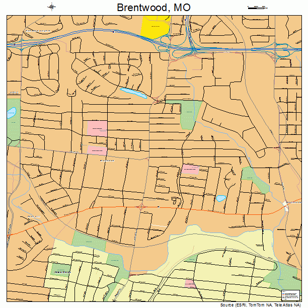 Brentwood, MO street map