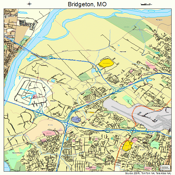 Bridgeton, MO street map