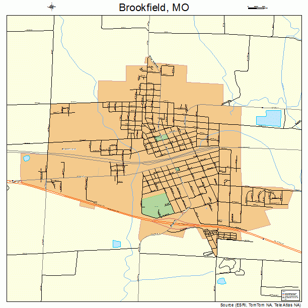 Brookfield, MO street map
