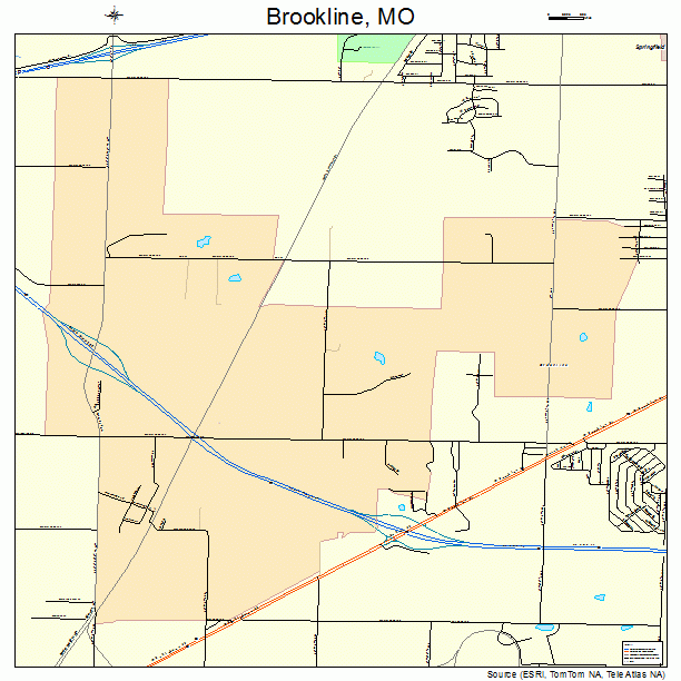 Brookline, MO street map