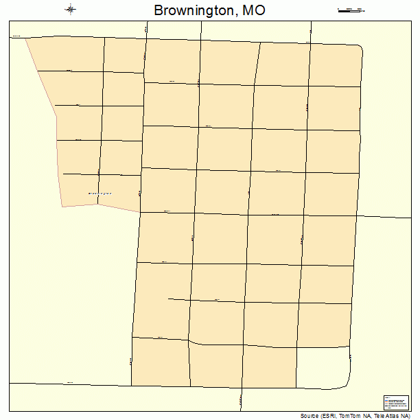 Brownington, MO street map