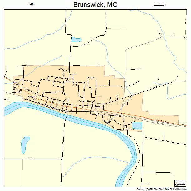 Brunswick, MO street map