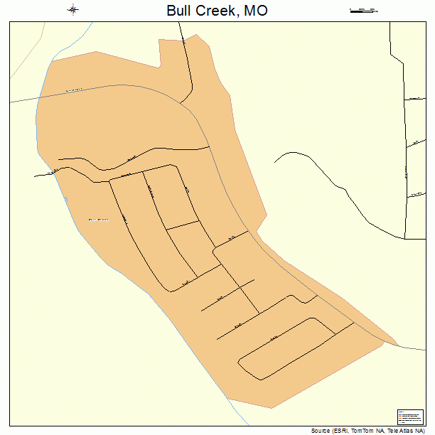 Bull Creek, MO street map