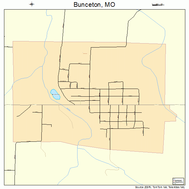 Bunceton, MO street map