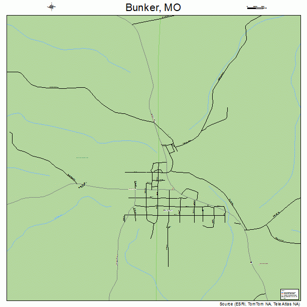 Bunker, MO street map