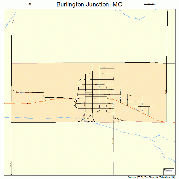 Burlington Junction, MO street map
