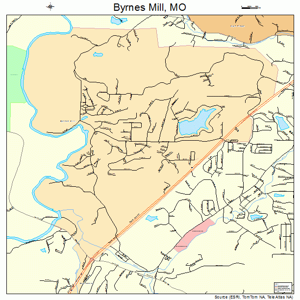 Byrnes Mill, MO street map