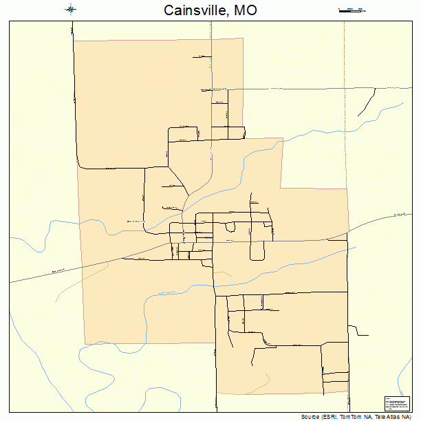 Cainsville, MO street map