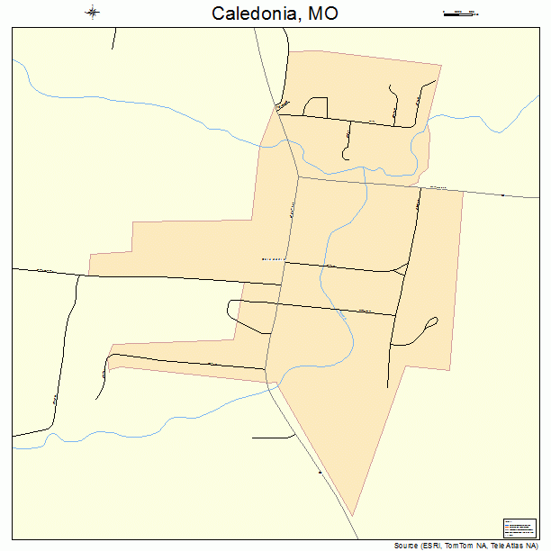 Caledonia, MO street map