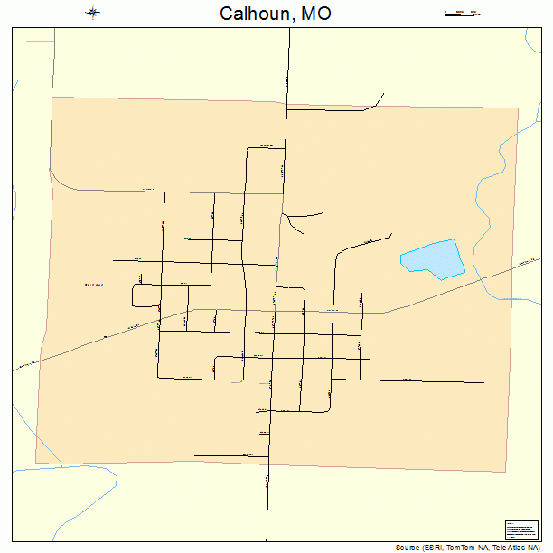 Calhoun, MO street map