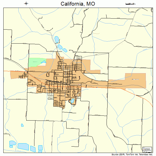 California, MO street map