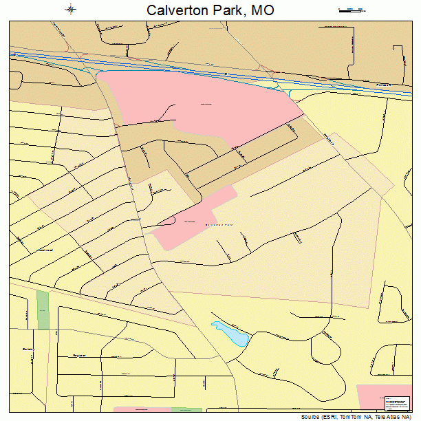 Calverton Park, MO street map