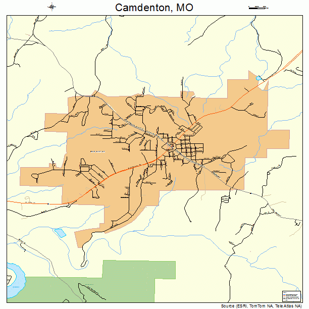 Camdenton, MO street map