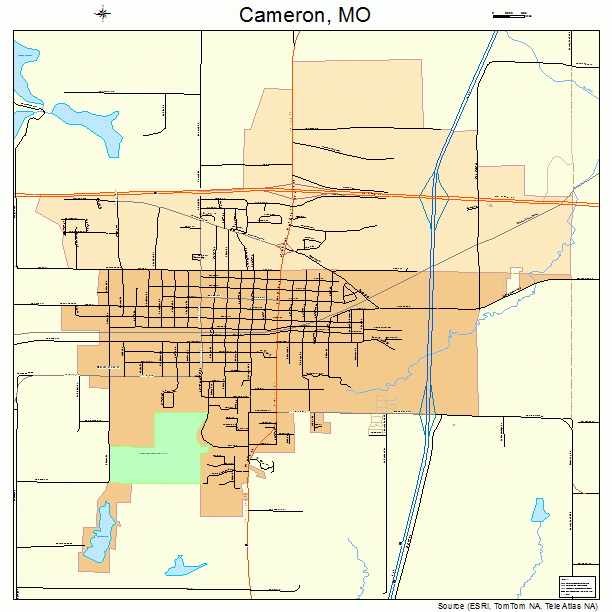 Cameron, MO street map