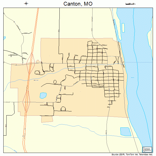 Canton, MO street map