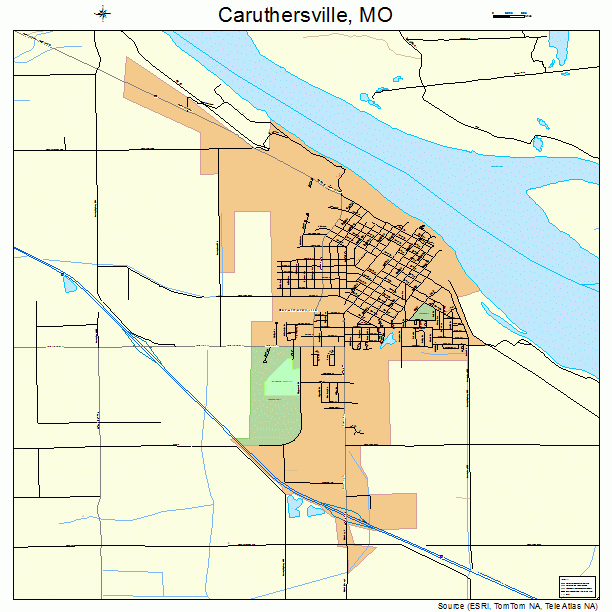 Caruthersville, MO street map