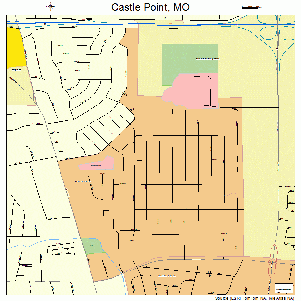 Castle Point, MO street map
