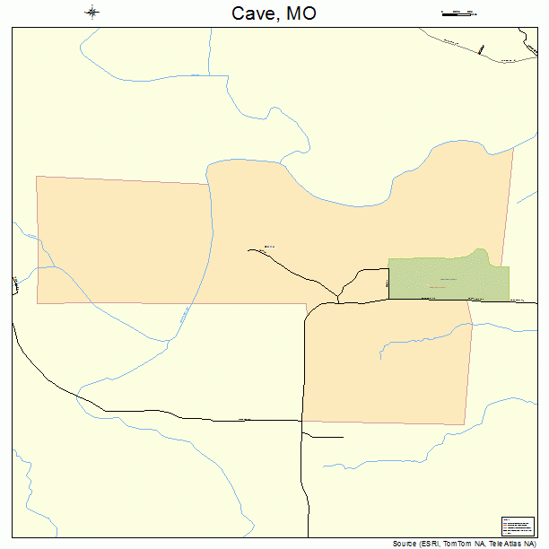 Cave, MO street map