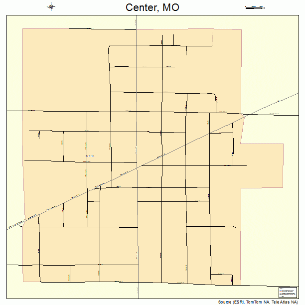 Center, MO street map