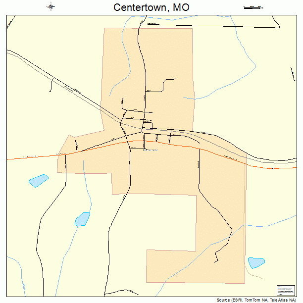 Centertown, MO street map