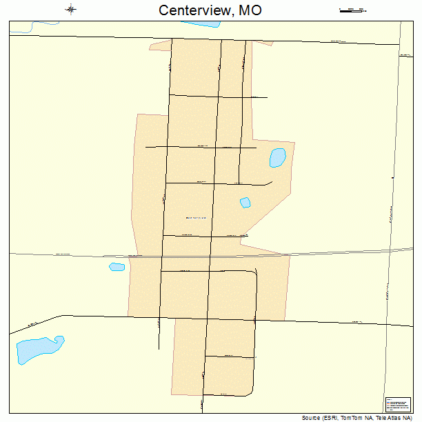 Centerview, MO street map