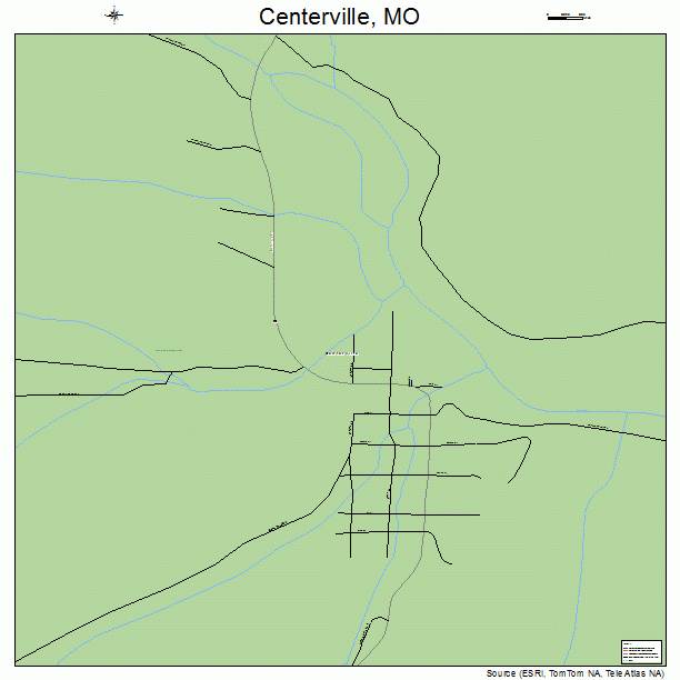 Centerville, MO street map