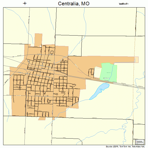 Centralia, MO street map
