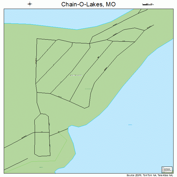 Chain-O-Lakes, MO street map
