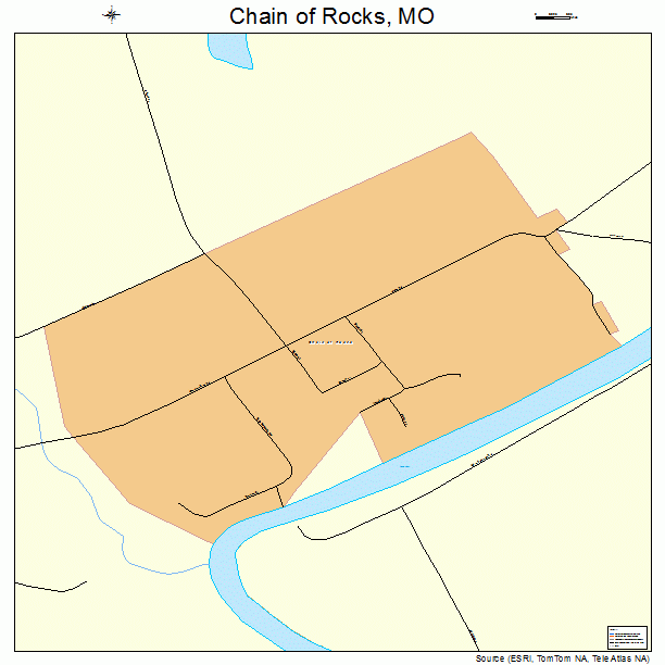 Chain of Rocks, MO street map