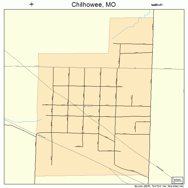 Chilhowee, MO street map