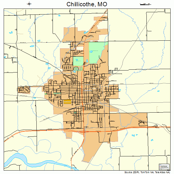 Chillicothe, MO street map