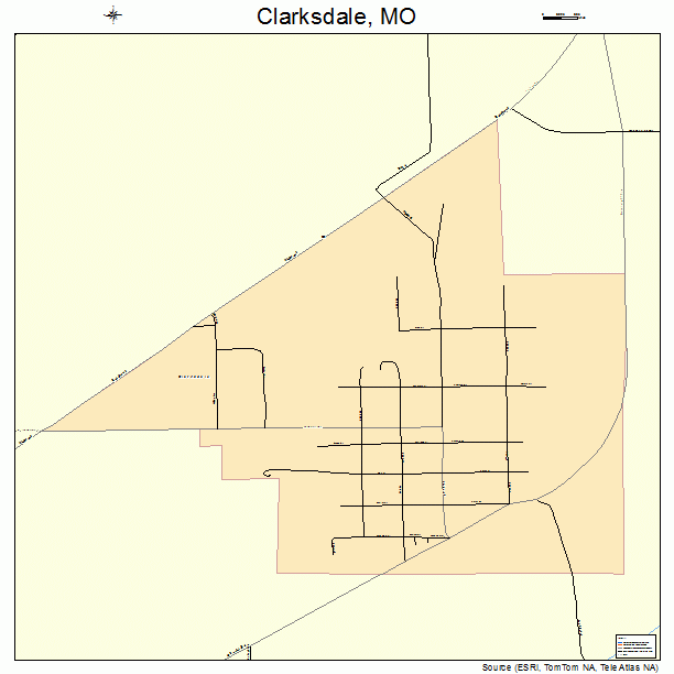 Clarksdale, MO street map