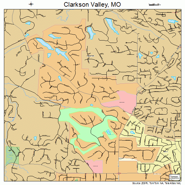 Clarkson Valley, MO street map